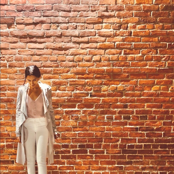 river island grey suede trench jacket - Picture 2 of 5